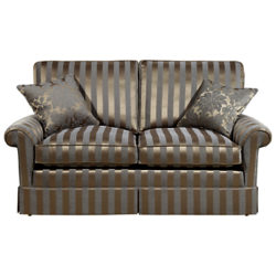 Duresta Woburn Large Sofa, Oscar Silver Stripe